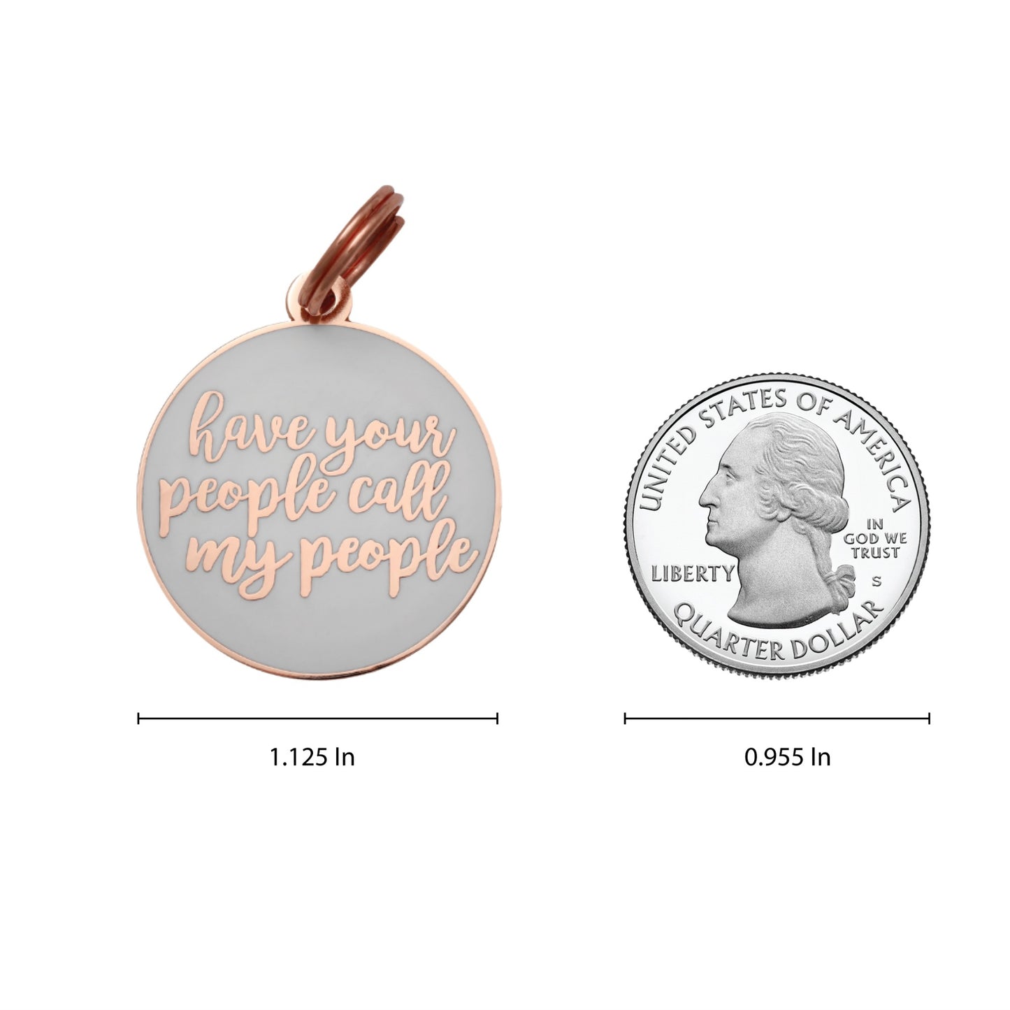 Have your People ( Rose Gold & White)