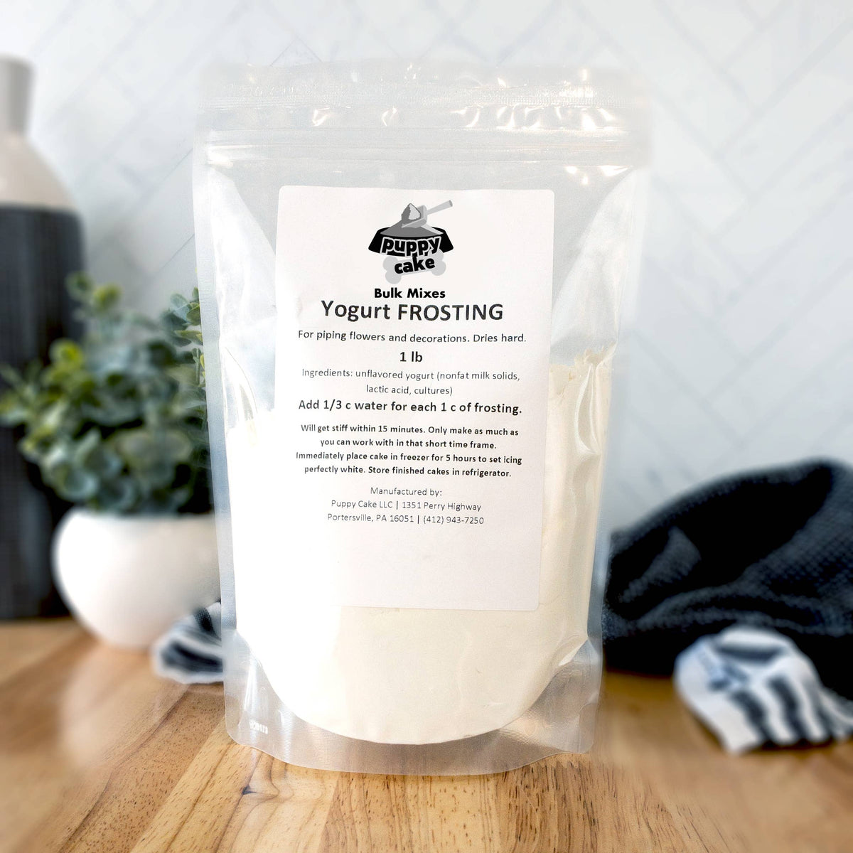 Bulk Yogurt FROSTING - decorations, piping & flowers - 1 lb.
